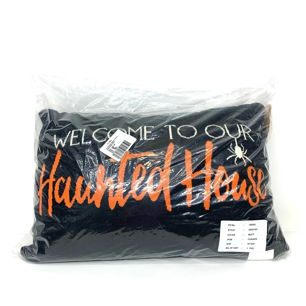 Sweet Street Oversized Decorative Halloween Pillow Welcome To Our Haunted House